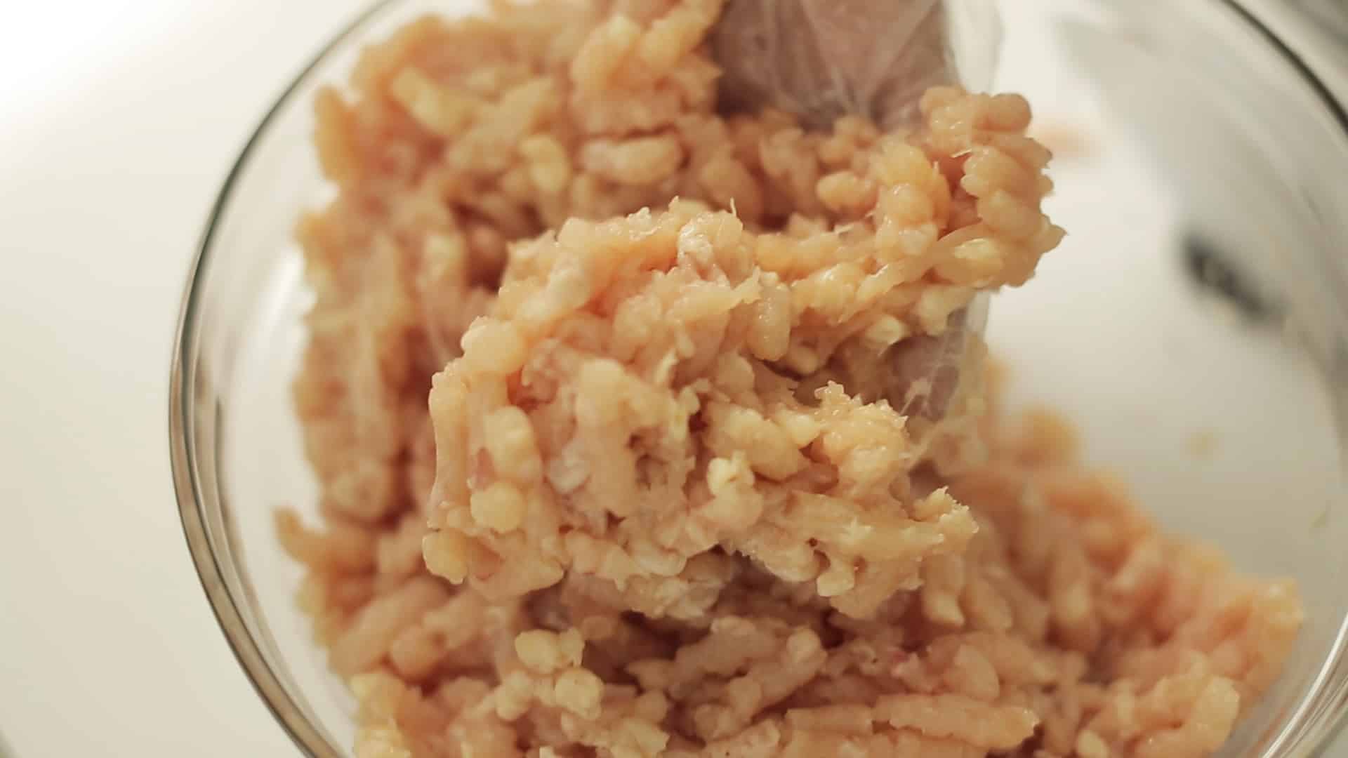 ไก่หั่นเส้น โดย เครื่องบดหมู เครื่องบดพริกแกง-v.2