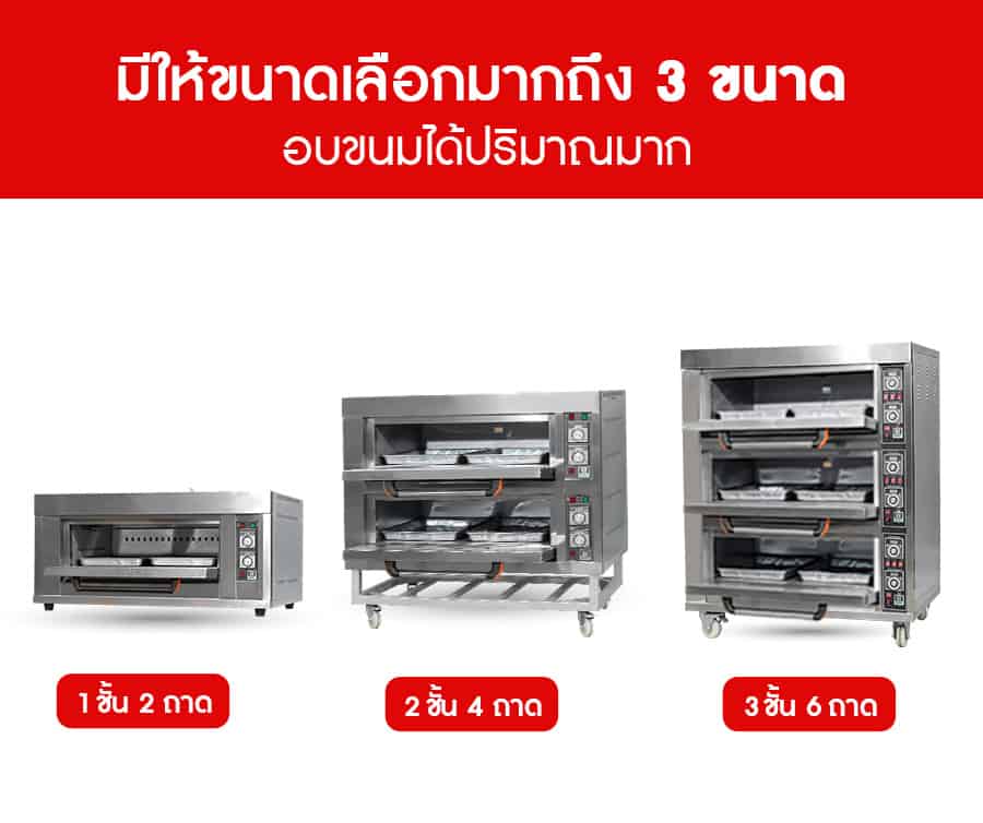 เตาอบแก๊ส-ขนาด