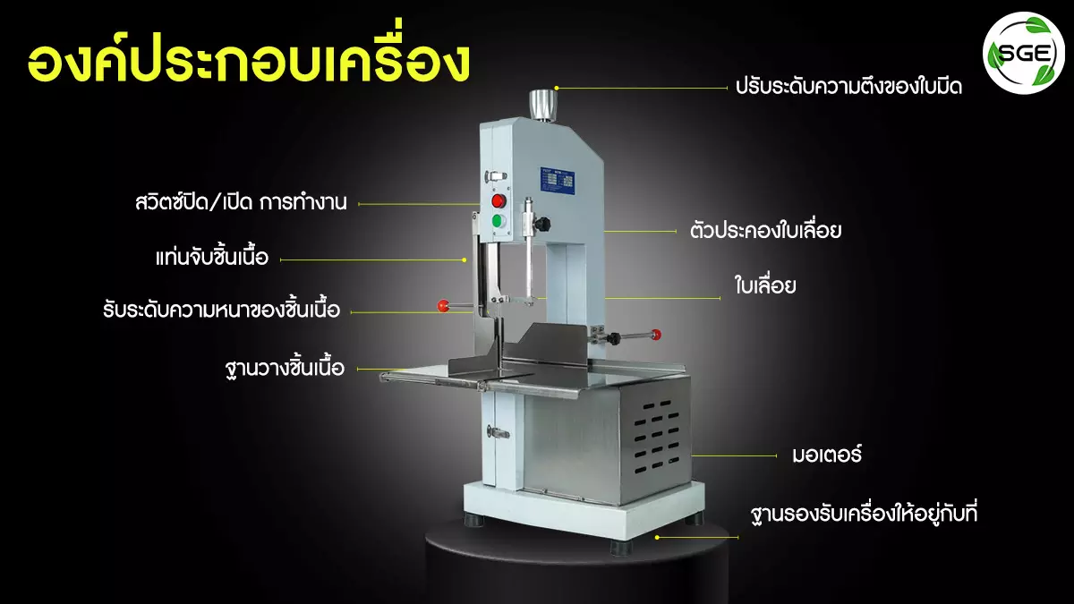 องค์ประกอบเครื่อง - เครื่องตัดกระดูก