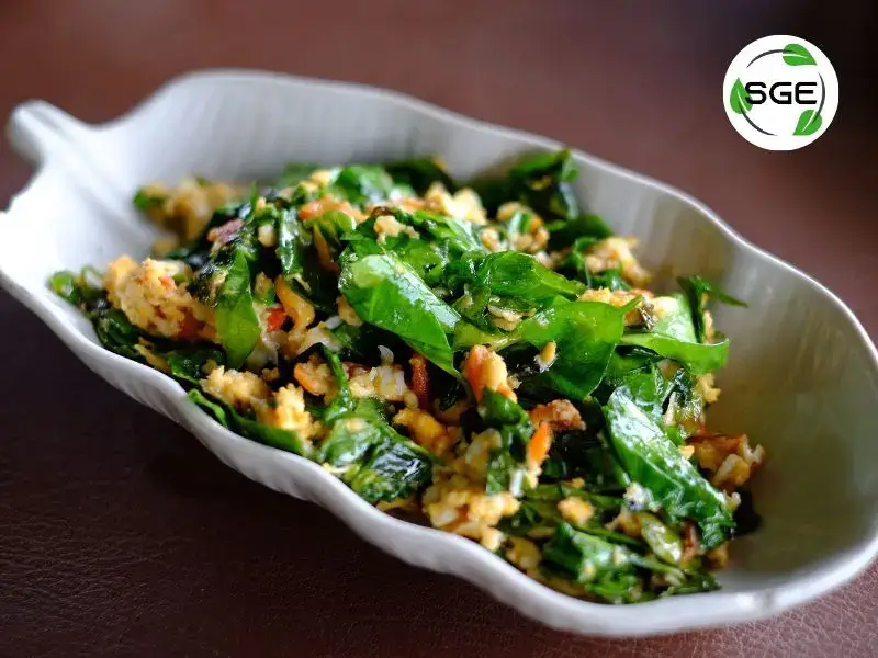 ใบเหลียงผัดไข่ วิธีทำ สูตร