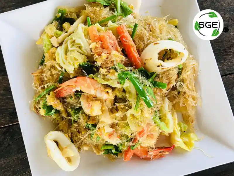 วุ้นเส้นผัดไข่ วิธีทำ