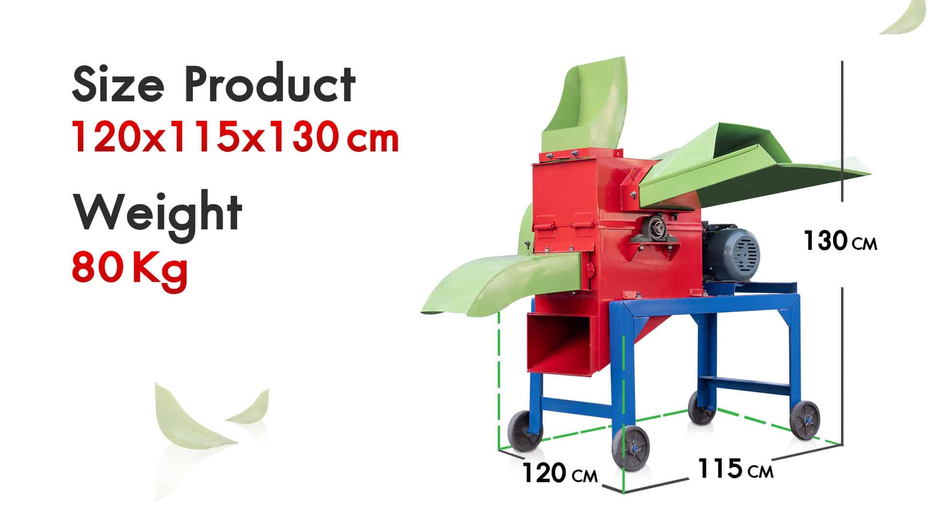 เครื่องสับหญ้าCC-700-ขนาด