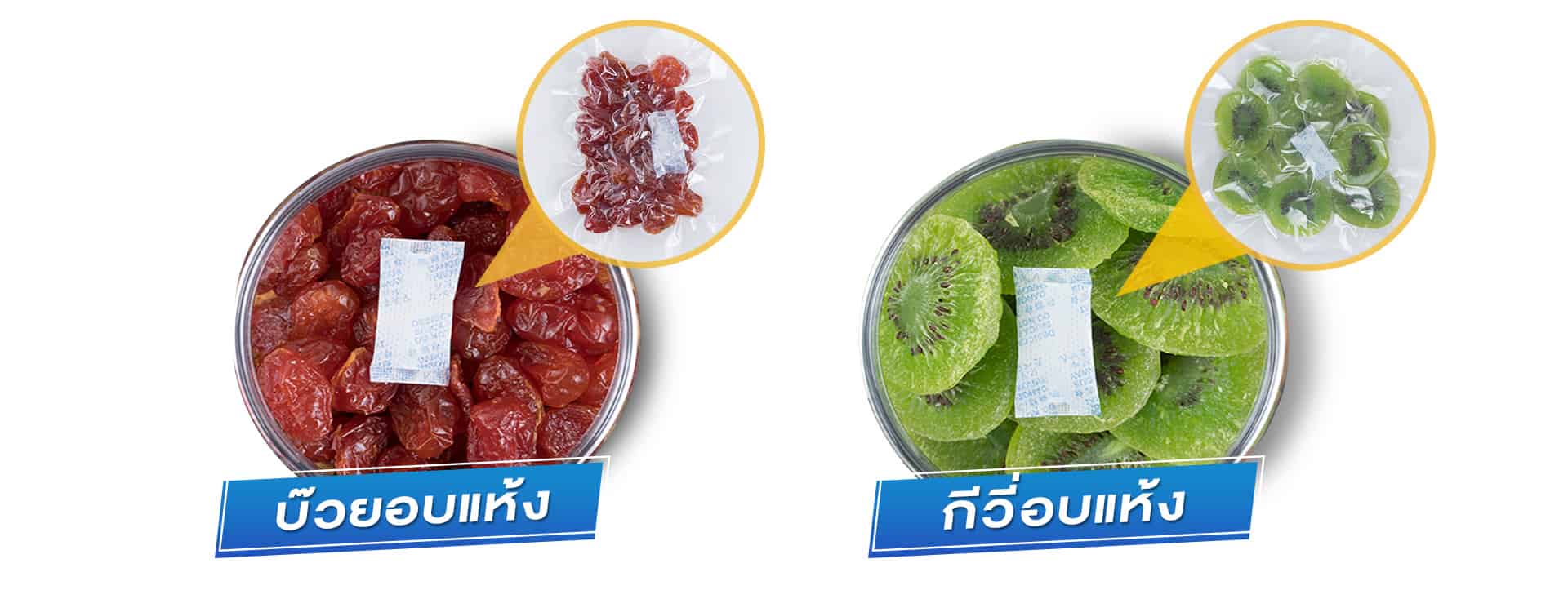 ซองกันชื้นตัวอย่างการใช้งาน