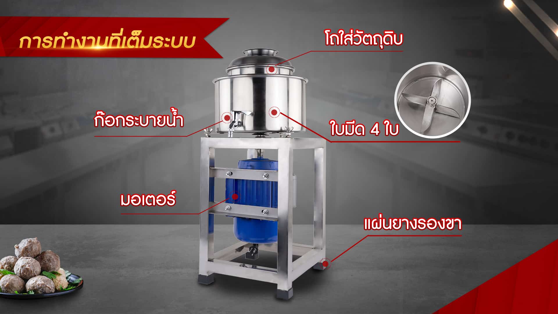 เครื่องสับผสม-ส่วนประกอบ