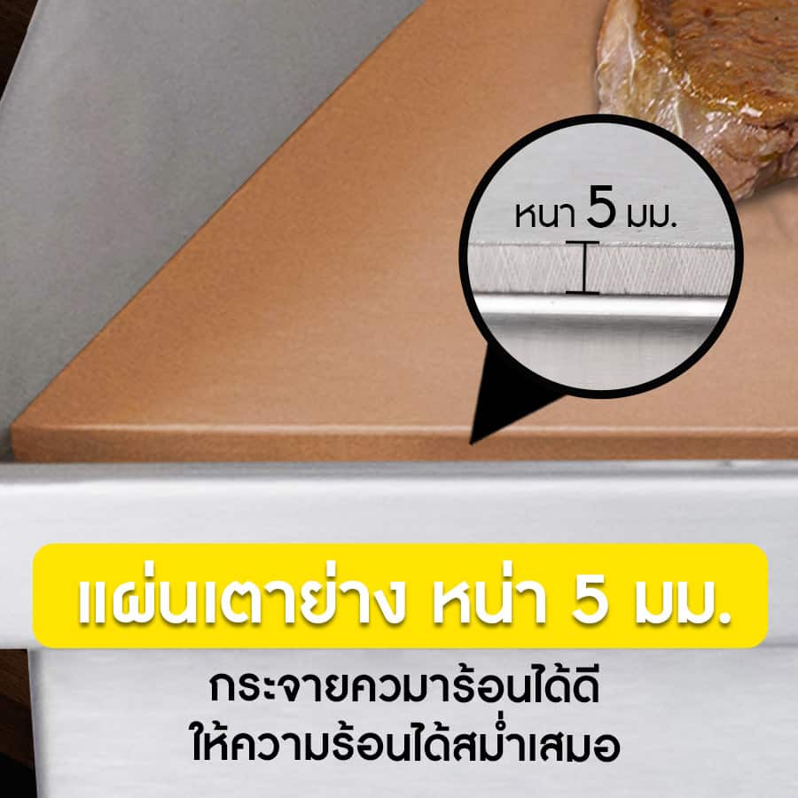 เตาสเต็กใช้แก๊ส