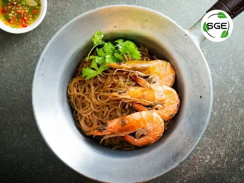 กุ้งอบวุ้นเส้น เมนูกุ้ง