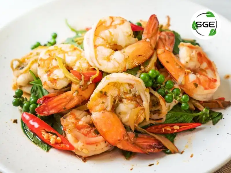 กุ้งผัดฉ่า ผัดฉ่ากุ้ง แซ่บ ๆ 