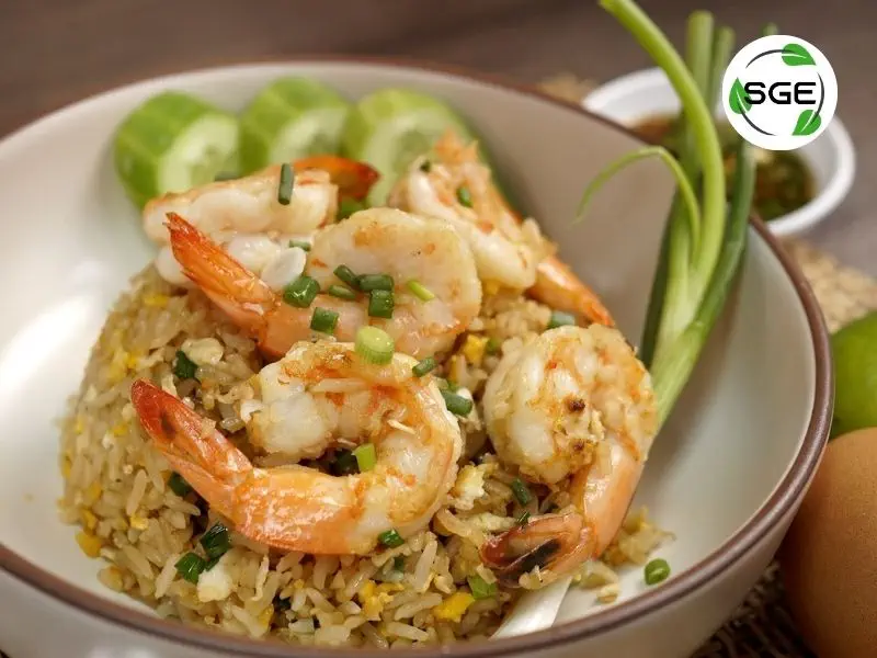 ข้าวผัดกุ้ง เมนูกุ้ง 