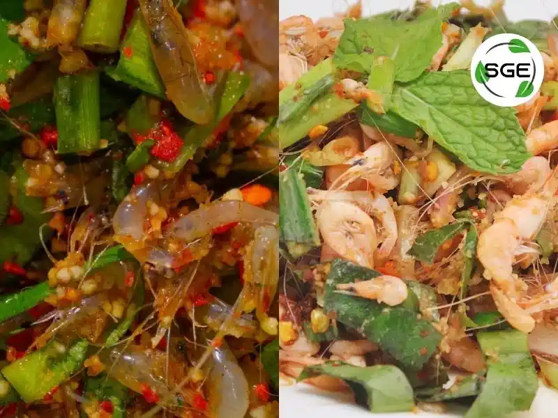 กุ้งเต้น เมนูอาหารอีสาน
