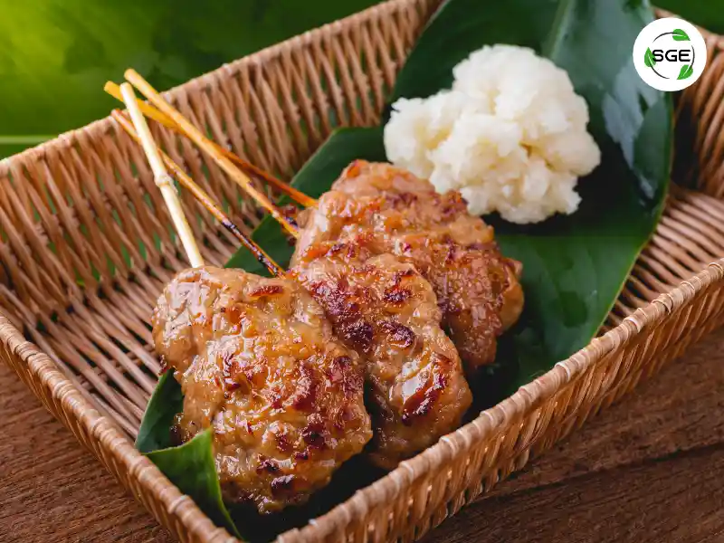เมนู อาหารเช้า ข้าวเหนียว หมูปิ้ง