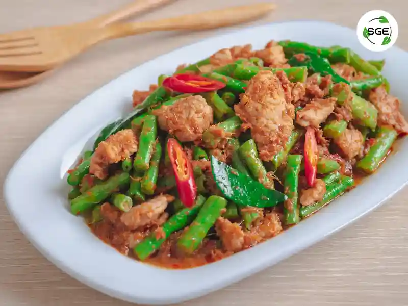 เมนูกับข้าว ผัดพริกแกง