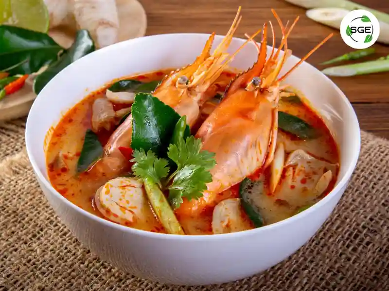 เมนูกับข้าว ต้มยำกุ้งน้ำข้น