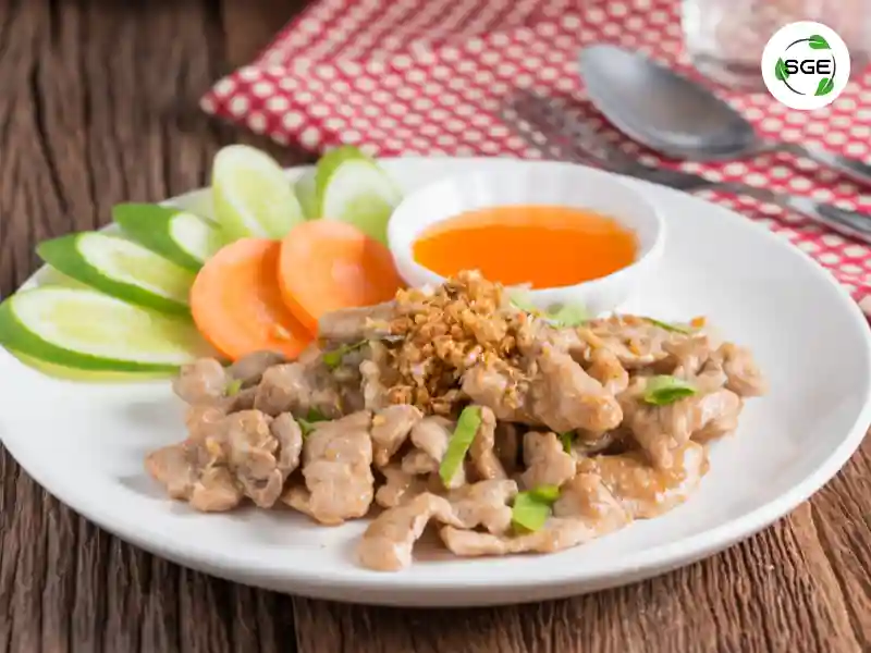 เมนูกับข้าว หมูทอดกระเทียม