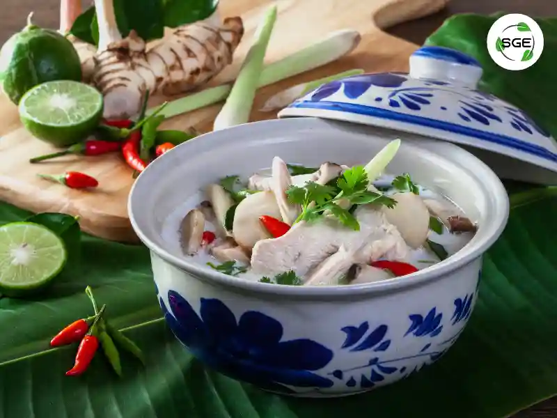เมนูกับข้าว ต้มข่าไก่