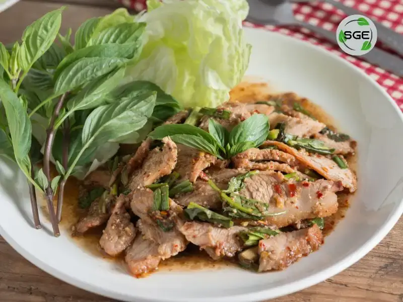 น้ำตกคอหมูย่าง เมนูอาหารอีสาน อร่อยแซ่บนัว ไม่ขมติดลิ้น