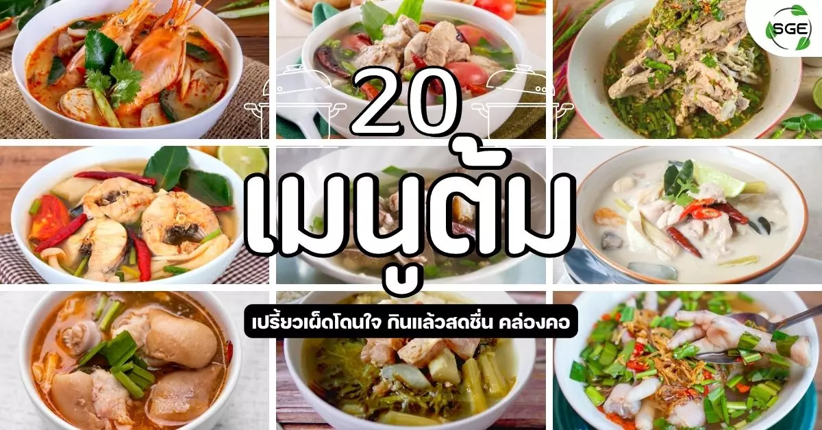 มัดรวม 20 เมนูต้ม เปรี้ยวเผ็ดโดนใจ กินแล้วสดชื่น คล่องคอ