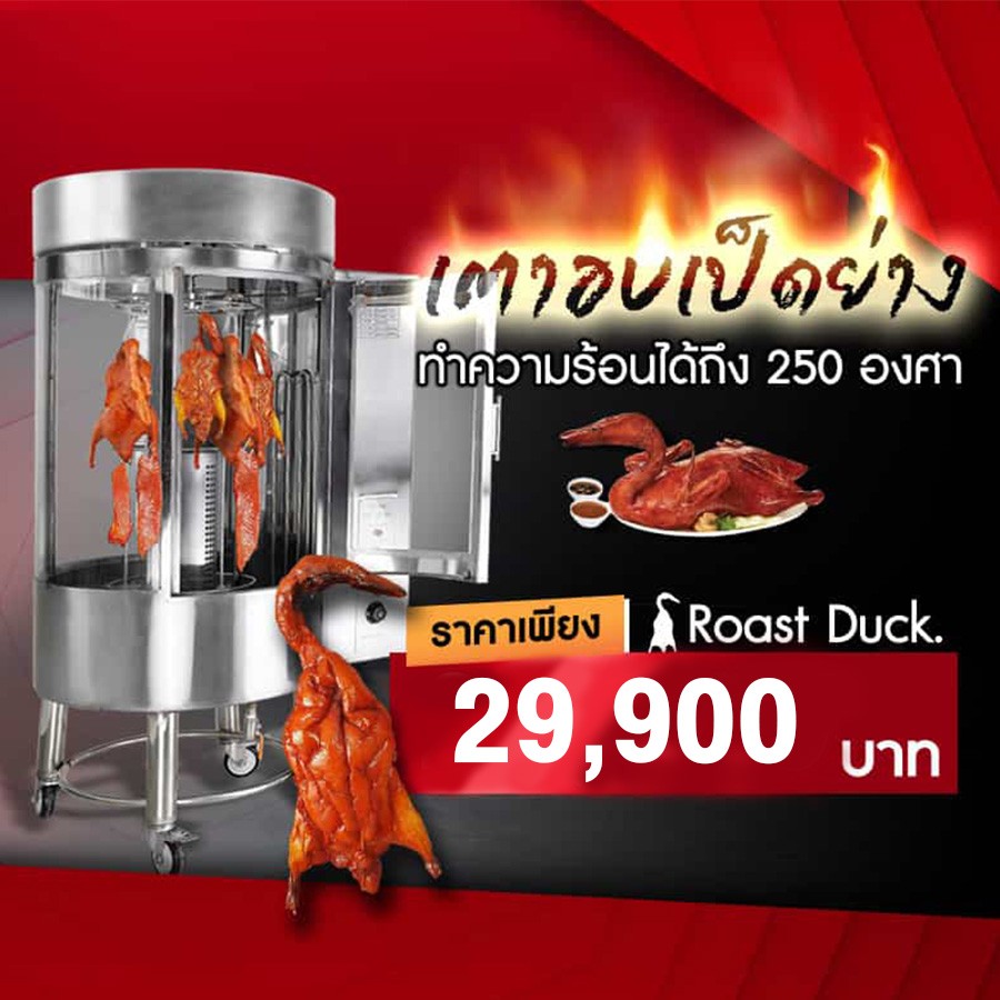 เตาย่างเป็ด ตู้ย่างไก่ 