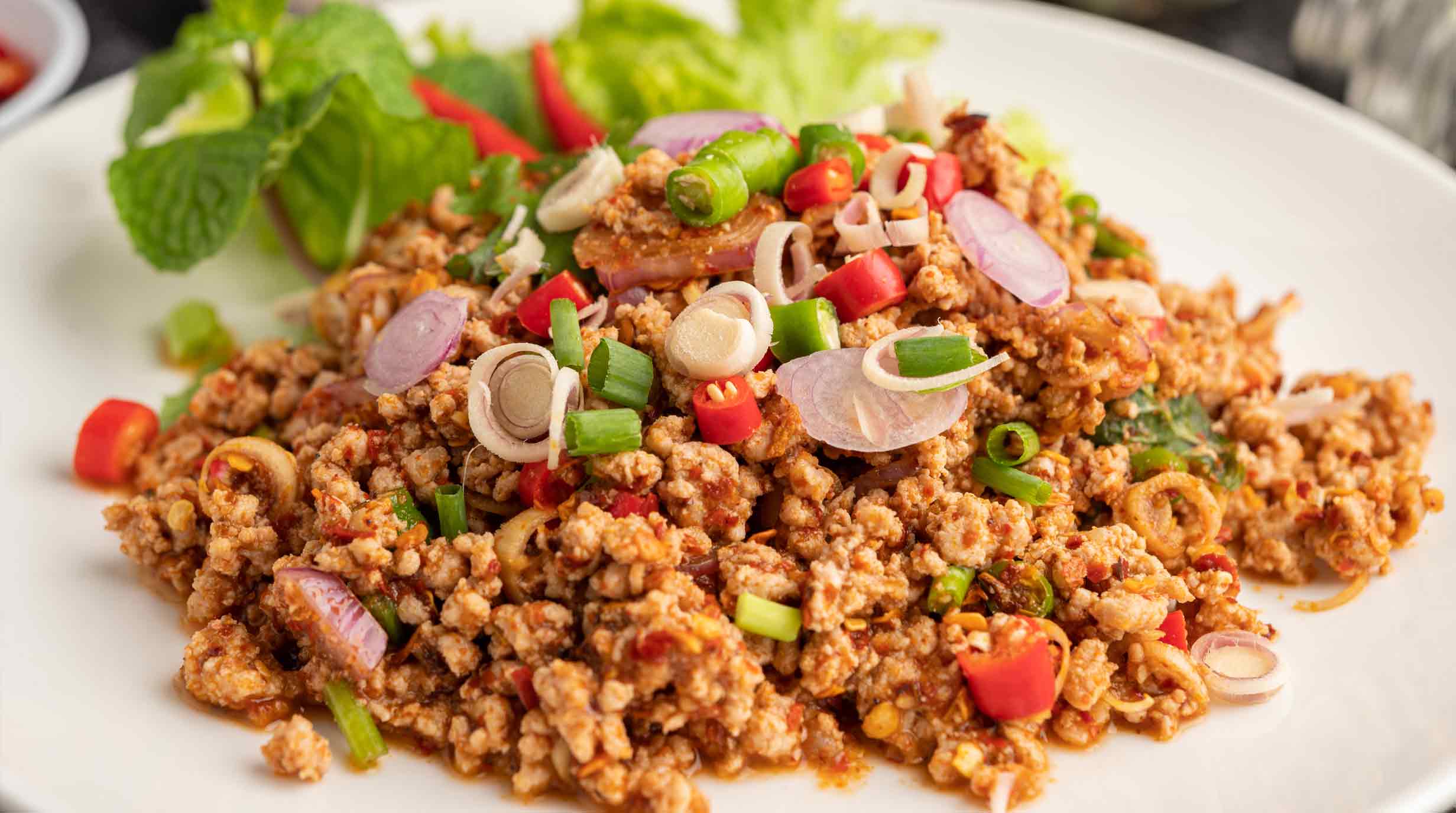 ลาบหมูสับ