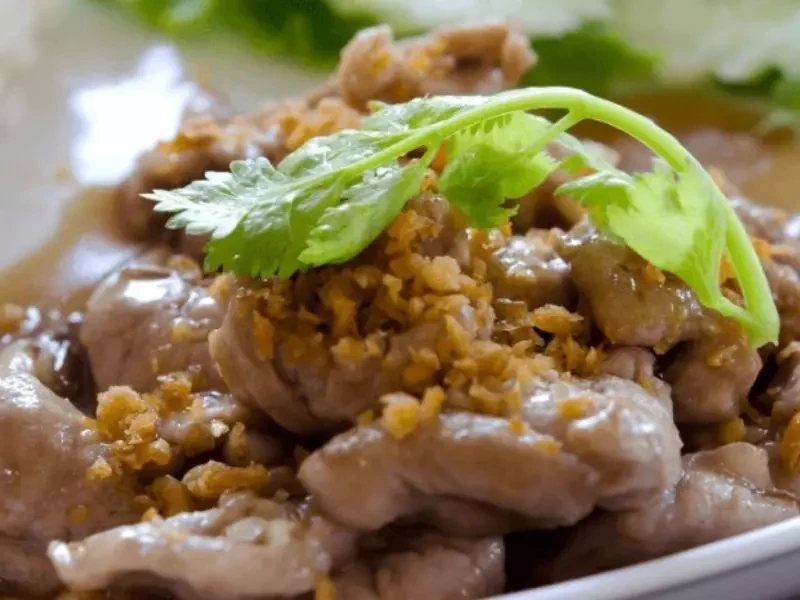 ข้าวหมูทอด