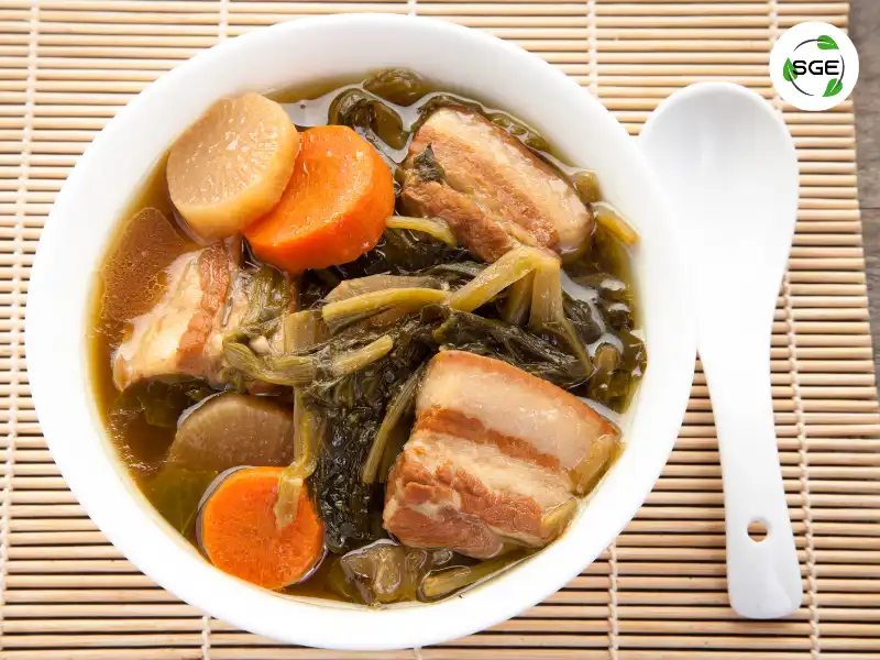 เมนูหมูสามชั้น จับฉ่าย