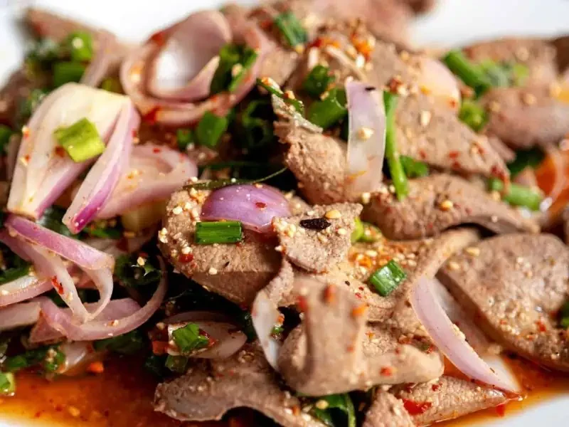 เมนูตับหมู