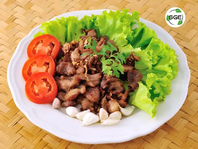 หมูทอดกระเทียม แจกสูตร เมนูข้าวกล่อง 