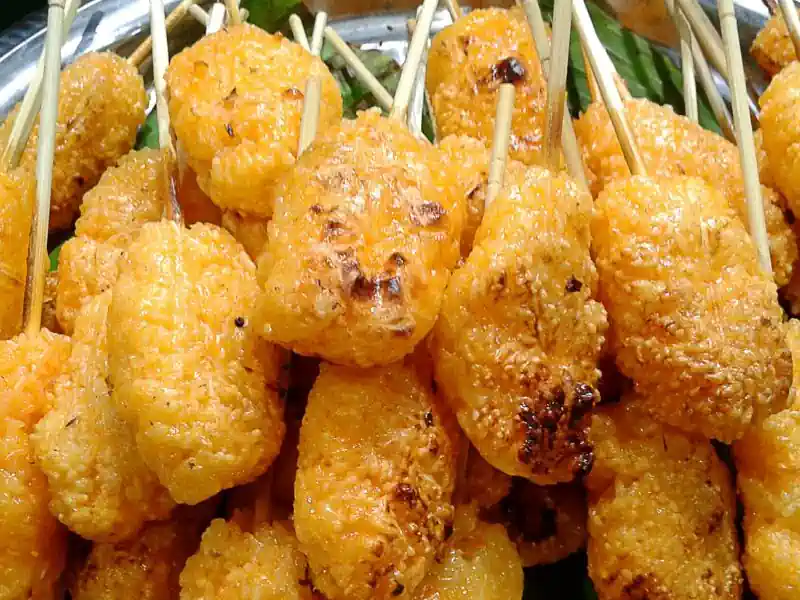 ข้าวจี่ทาไข่