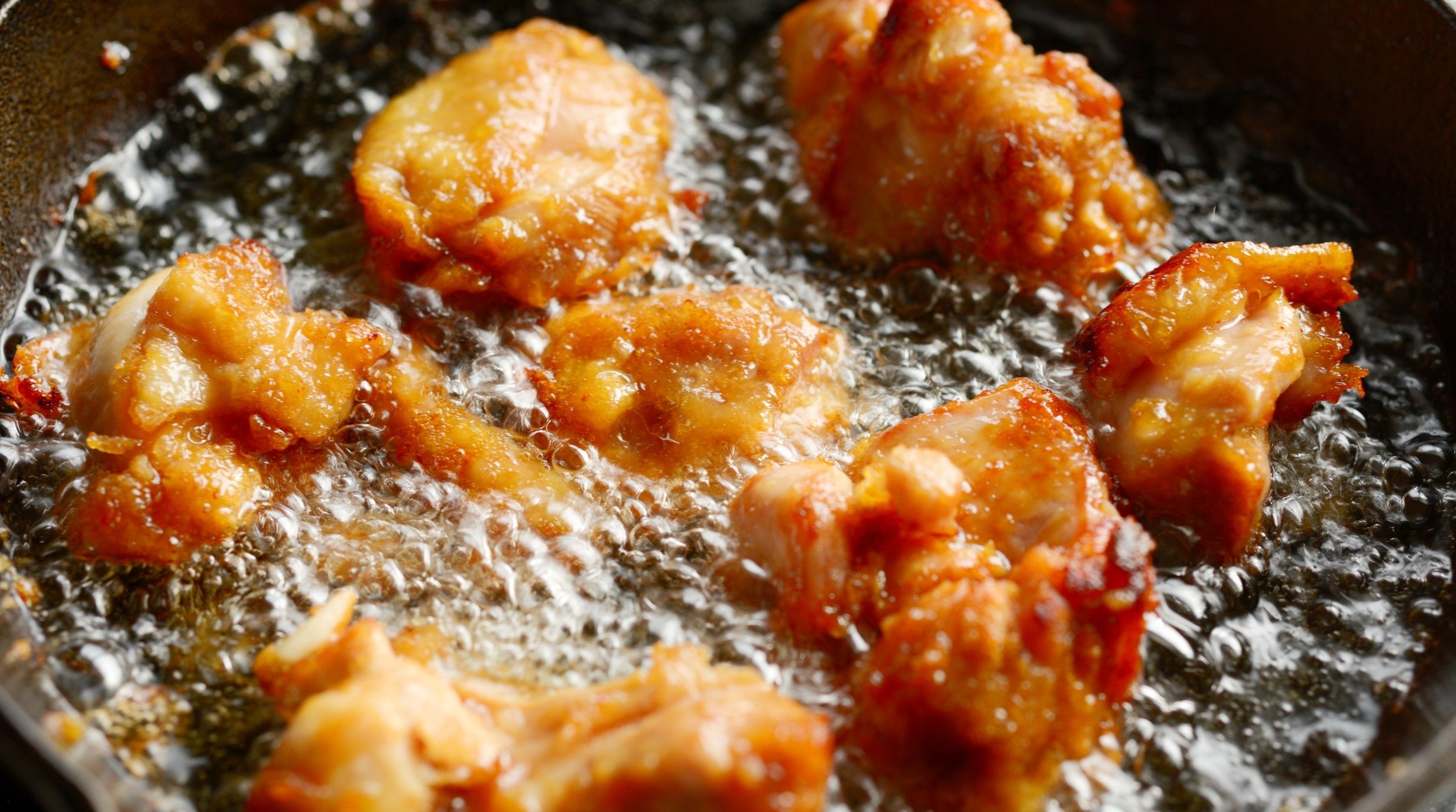 หนังไก่ทอด