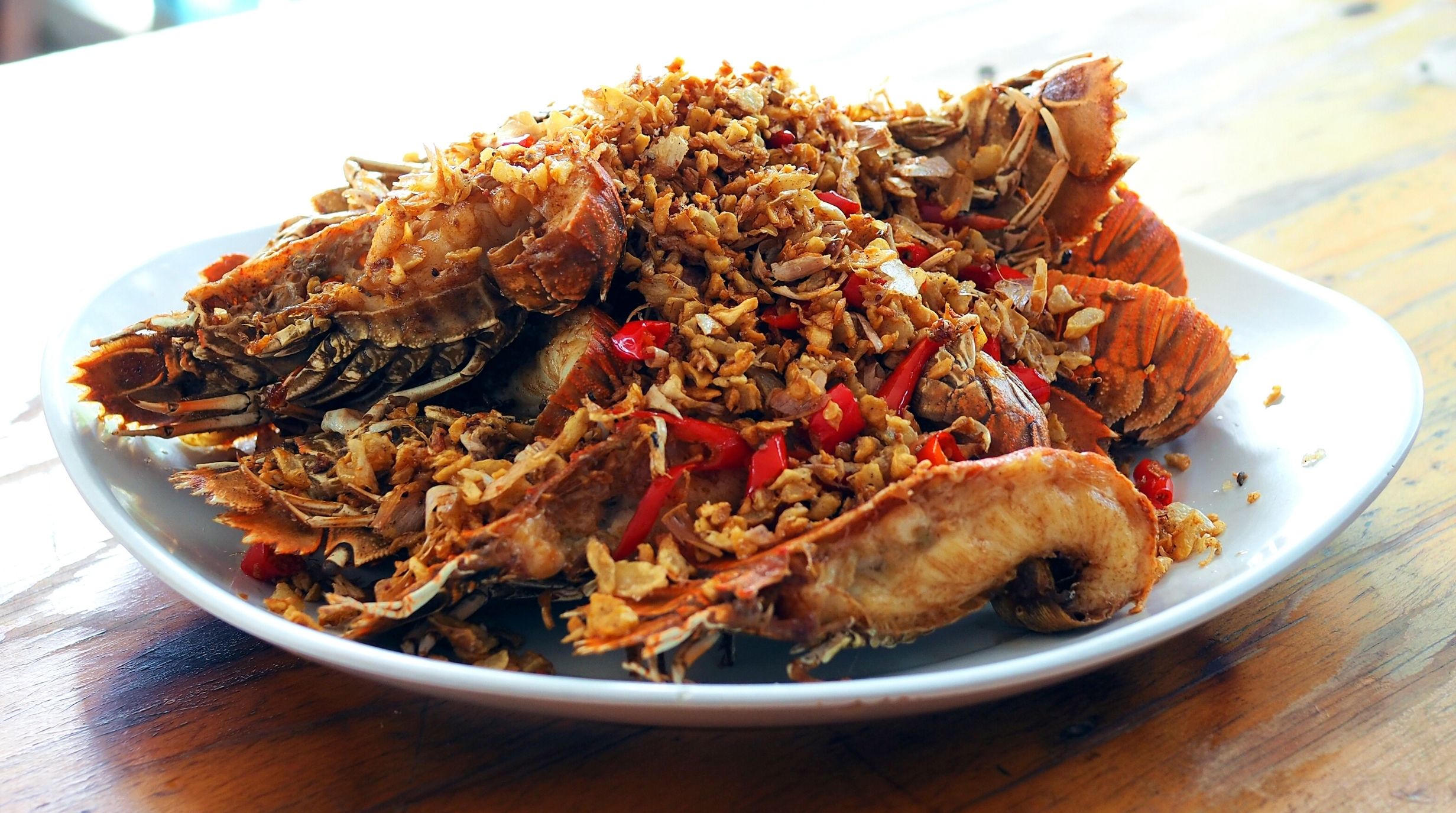 กุ้งผัดพริกเกลือ