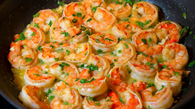 กุ้งย่างเนย