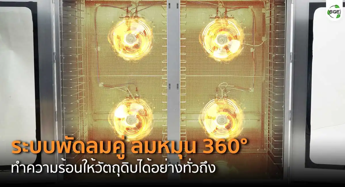 feature-360c-GE-Black-Jumbo-ถาดหมุน ตู้อบลมร้อนขนาดใหญ่ 