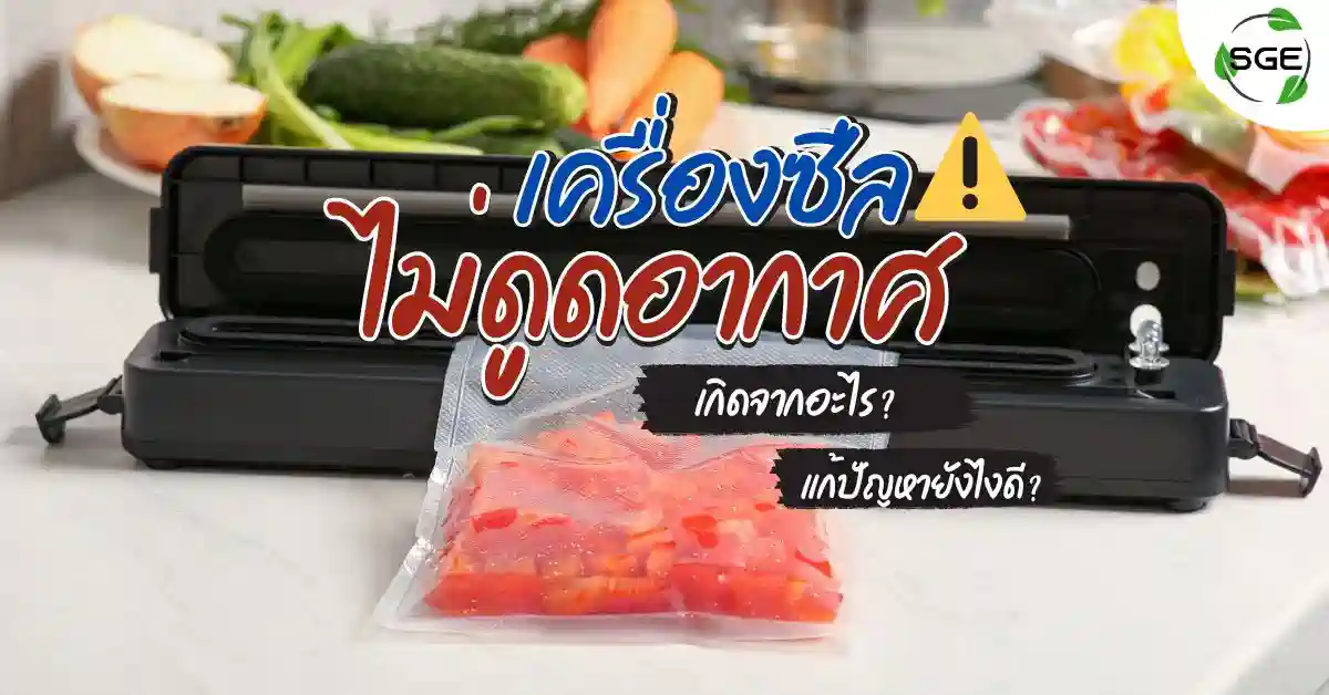 ทำไม เครื่องซีลสูญญากาศไม่ดูดอากาศ สาเหตุ วิธีแก้ไข