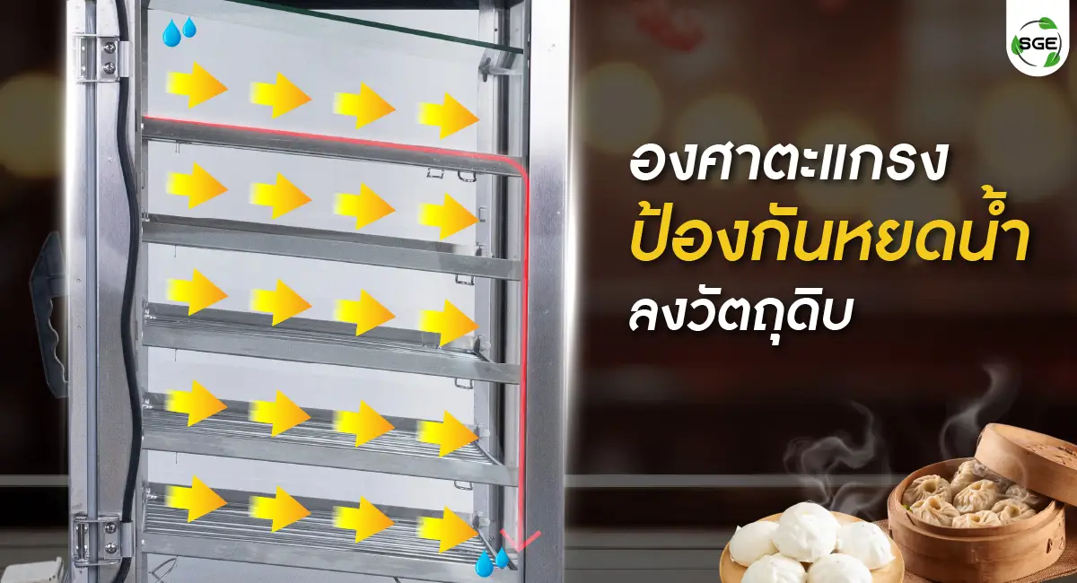 ตู้นึ่งซาลาเปา องศาตะแกรงป้องกันหยดน้ำ
