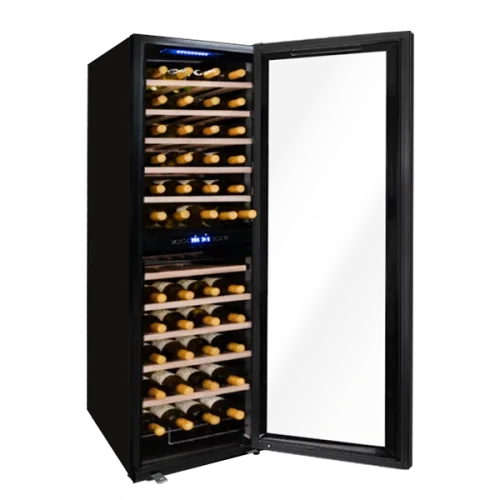 ตู้แช่ไวน์ ตู้เก็บไวน์ รุ่น สองโซน (Dual Zone) ความจุ 242 ลิตร ขนาดบรรจุ 98 ขวด