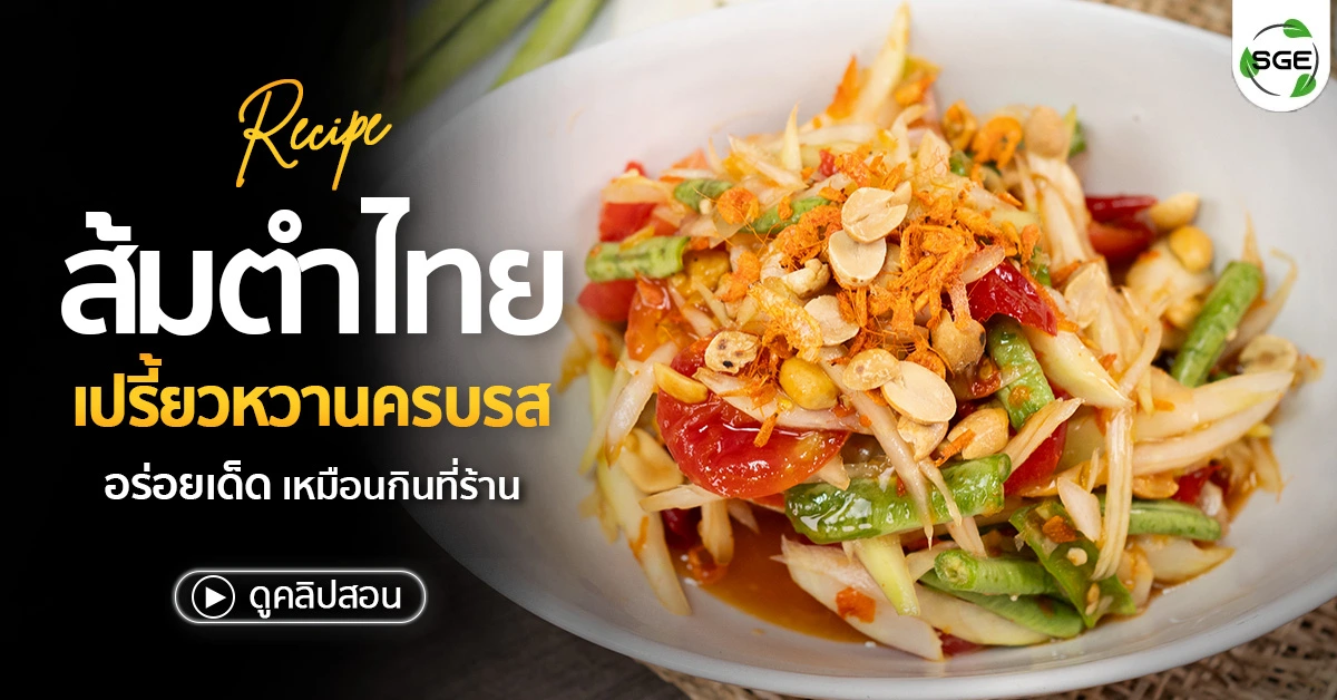 วิธีทำ ส้มตำไทย ให้อร่อย เปรี้ยวหวานครบรส ถูกใจสายส้มตำ