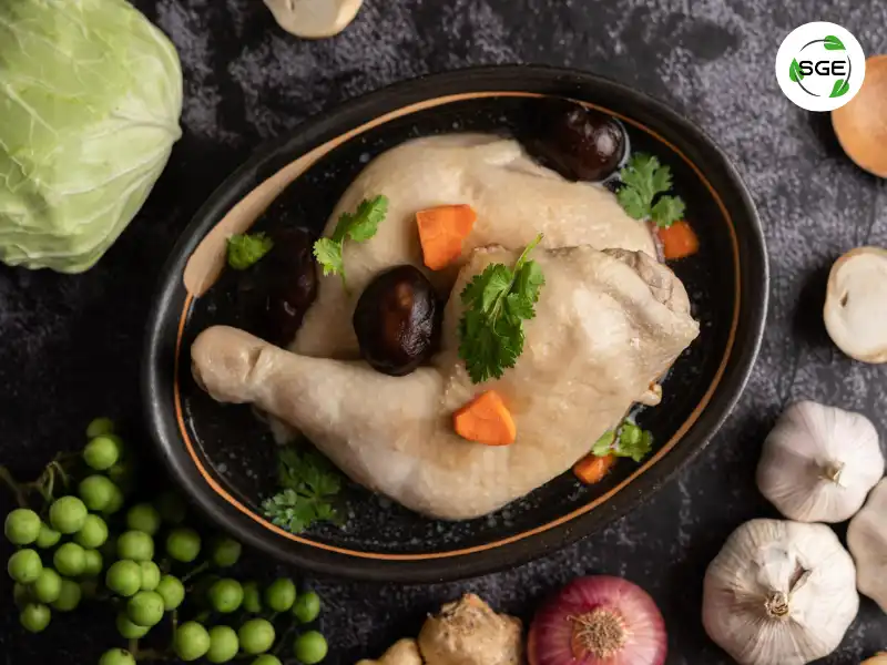 เมนูเห็ดหอม ไก่ตุ๋นยาจีน