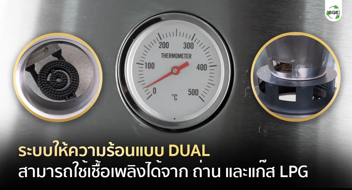 เตาอพอลโล่ เตาอบเป็ดย่าง ระบบทำความร้อนแบบ Dual ถ่าน และ แก๊ส LPG