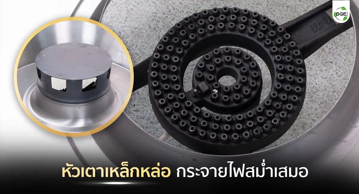 เตาอพอลโล่ หัวเตาเหล็กหล่อ กระจายไฟสม่ำเสมอ เตาอบเป็ดย่าง