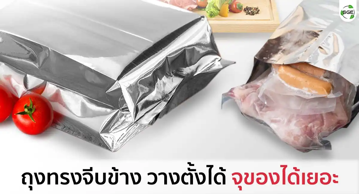 Foill-Bag-B5FI-Cap ถุงเก็บความเย็นไอศครีม แบบจีบข้าง ถุงใส่ไอติมเก็บความเย็น ตั้งได้