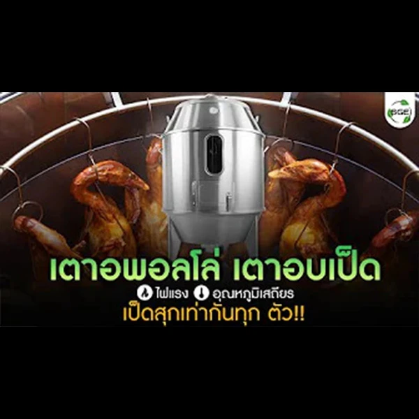 เตาอบเป็ดย่าง เตาอพอลโล สแตนเลส หนา 2 ชั้น