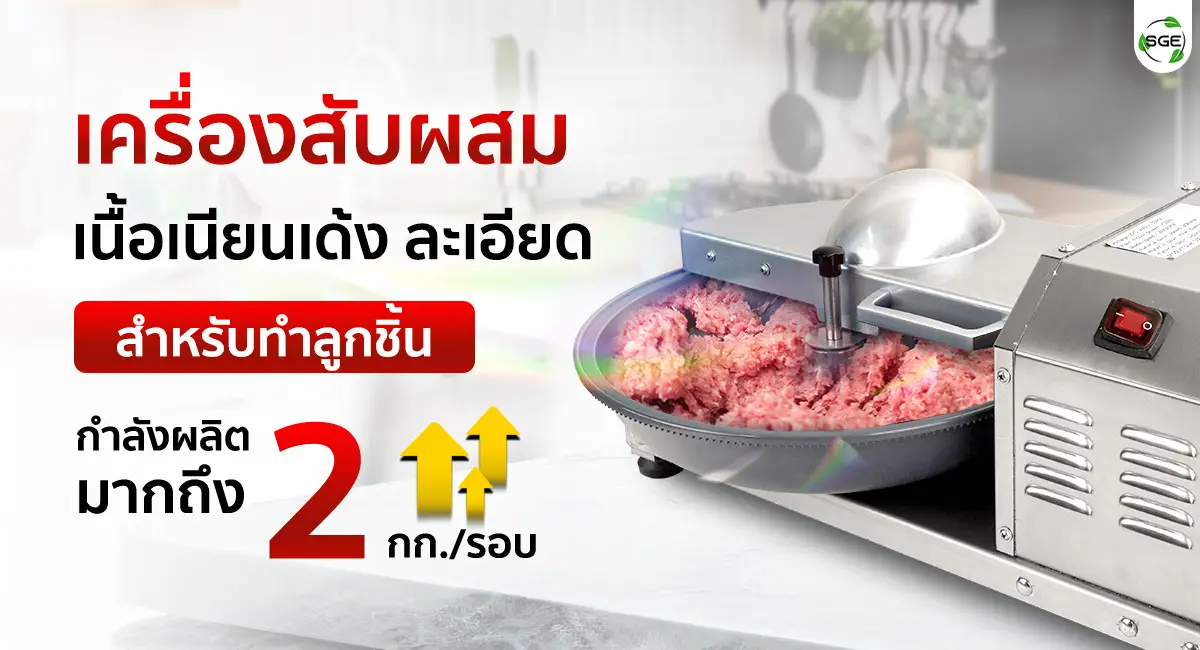 เครื่องสับผสมอาหาร 5 ลิตร สำหรับทำลูกชิ้น