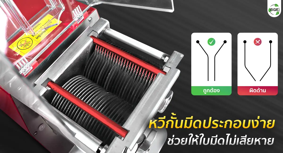 เครื่องหั่นหมู-หวีกั้นมีด