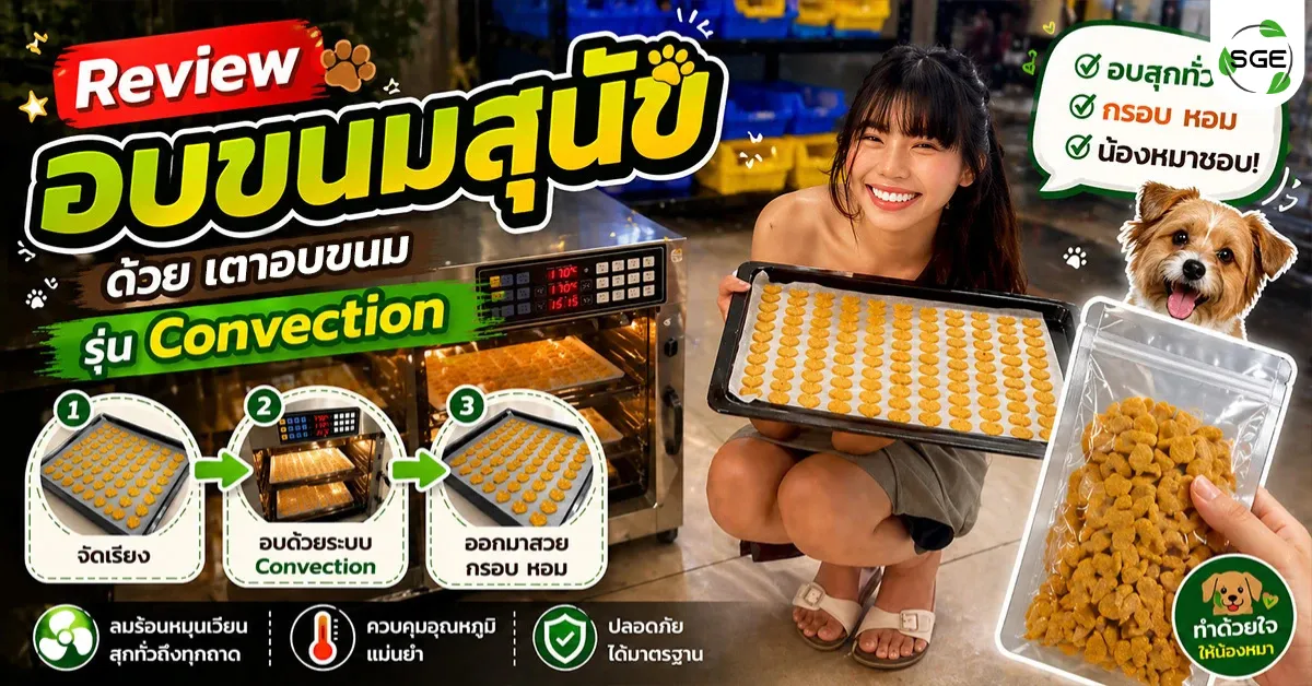 ลูกค้าทดลองอบขนมสุนัข ด้วยเตาอบ Convection รุ่น Pro ลูกค้าทดลองอบขนมสุนัข ด้วยเตาอบ Convection รุ่น Pro