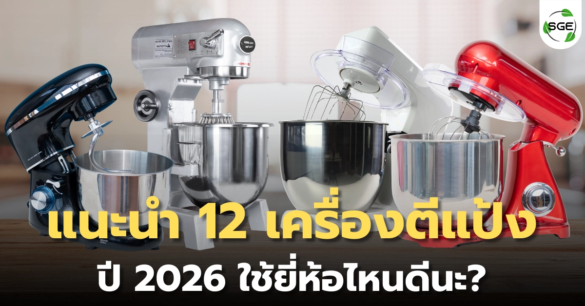 แนะนำ 12 เครื่องตีแป้ง เครื่องนวดแป้ง ยี่ห้อไหนดี ปี 2026?