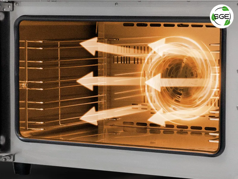 เตาอบ Convection คืออะไร? ด้านในเตาอบ Convection ใช้พัดลมกระจายความร้อนอย่างทั่วถึง