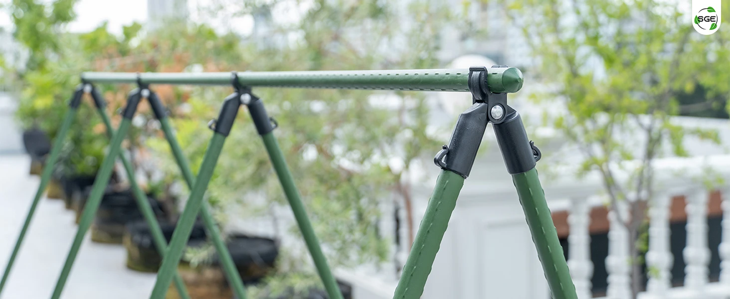 ภาพสินค้าจริง 03 ข้อต่อไม้ค้ำต้นไม้ รูปตัว A ข้อต่อสวมปลาย ทำมุม 0-70° สำหรับทำซุ้ม ทำโครงค้ำต้นไม้