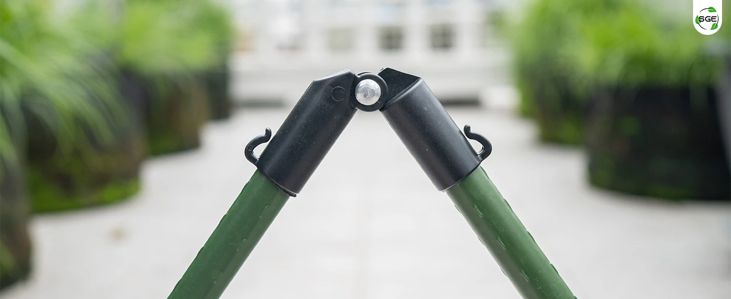 ภาพสินค้าจริง 02 ข้อต่อไม้ค้ำต้นไม้ รูปตัว B ข้อต่อสวมปลาย ทำมุม 0-180° สำหรับทำซุ้ม ทำโครงค้ำต้นไม้