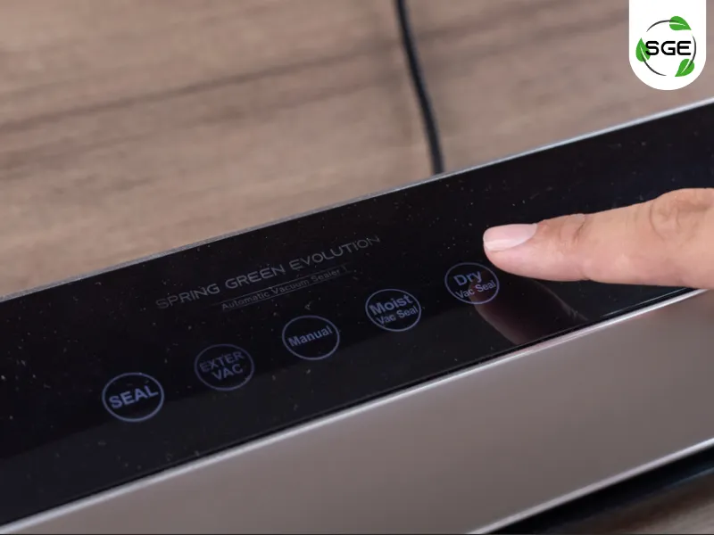 เครื่องซีลสูญญากาศ รุ่น VC-ZEN ปุ่ม DRY VAC SEAL