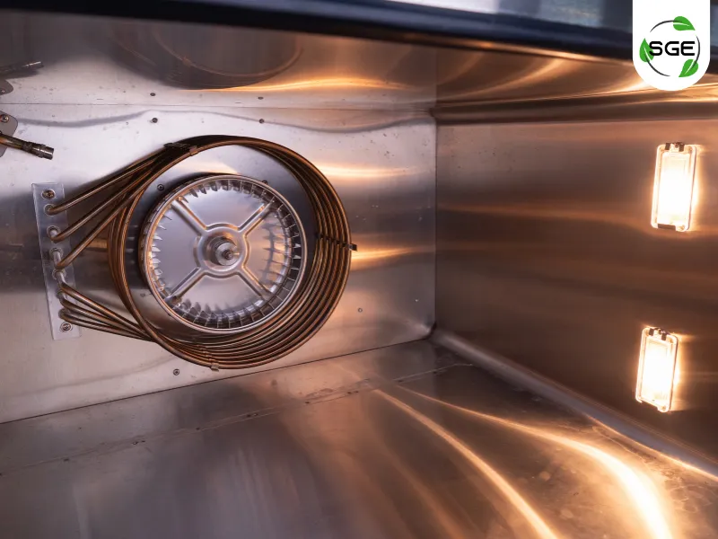 หลักการทำงานของพัดลมในเตาอบ