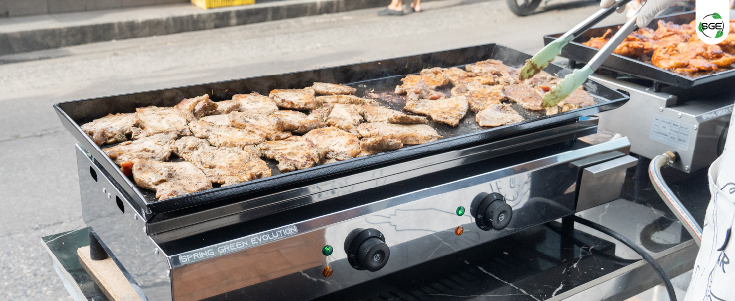 ภาพสินค้าจริง 03 เตาย่างสเต็ก เคลือบเทฟลอน ระบบไฟฟ้า